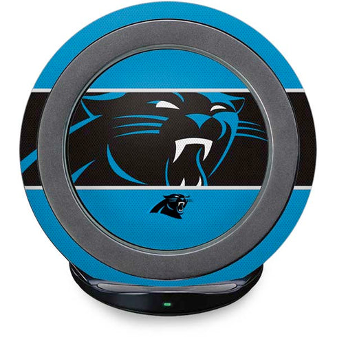 NFL Carolina Panthers Zone Block Fast Charge Wireless Charging Stand Skin